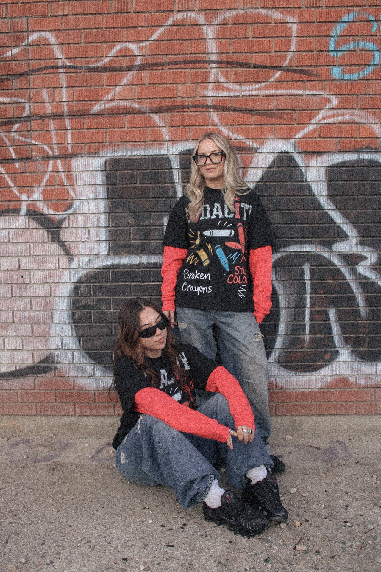 Double Layered " Broken Crayons Still Color" Long Sleeve